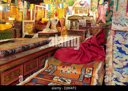 Monastero di Tsurphu, Prefettura di Lhasa, in Tibet, in Cina Foto Stock