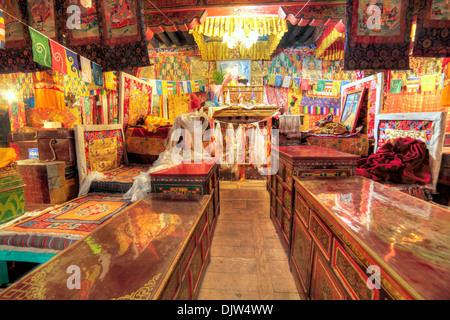 Monastero di Tsurphu, Prefettura di Lhasa, in Tibet, in Cina Foto Stock