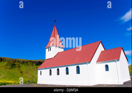 La chiesa, Vik, Islanda Foto Stock