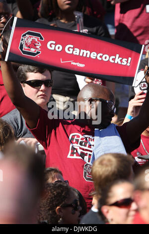 Il 9 ottobre, 2010 - Columbia nella Carolina del Sud, Stati Uniti d'America - Carolina del Sud conduce 21 sopra Alabama 9 a metà. (Credito Immagine: © Jim Dedmon/Southcreek globale/ZUMApress.com) Foto Stock