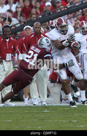 Il 9 ottobre, 2010 - Columbia nella Carolina del Sud, Stati Uniti d'America - Carolina del Sud batte #1 Alabama 38-21 finale. (Credito Immagine: © Jim Dedmon/Southcreek globale/ZUMApress.com) Foto Stock