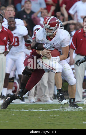 Il 9 ottobre, 2010 - Columbia nella Carolina del Sud, Stati Uniti d'America - Carolina del Sud batte #1 Alabama 38-21 finale. (Credito Immagine: © Jim Dedmon/Southcreek globale/ZUMApress.com) Foto Stock