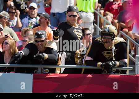 Ottobre 17, 2010 - Tampa, Florida, Stati Uniti d'America - New Orleans Saints fanatici hanno dimostrato fino a sostegno della loro squadra. .I bucanieri di Tampa cadere a New Orleans Saints 24-6 (credito Immagine: © Anthony Smith/Southcreek globale/ZUMApress.com) Foto Stock