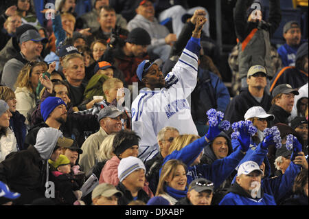 Ottobre 30, 2010 - Colorado Springs, Colorado, Stati Uniti d'America - UN Air Force ventola in gabbie come #7 classificato Utah Utes sconfitto la Air Force Academy falchi 28-23 a Falcon Stadium. (Credito Immagine: © Andrew Fielding/Southcreek globale/ZUMApress.com) Foto Stock