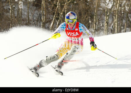 Nov. 28, 2010 - Aspen, Colorado, Stati Uniti - LINDSEY VONN degli Stati Uniti durante la sua prima esecuzione di Audi Alpino FIS Coppa del Mondo di Slalom speciale femminile gara di sci ad Aspen Mountain Resort in Aspen, Colorado, Stati Uniti d'America 28 novembre. (Credito Immagine: © ZUMA Ralph Lauer/ZUMAPRESS.com) Foto Stock