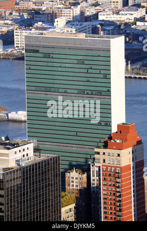 Palazzo delle Nazioni Unite di New York. America Foto Stock