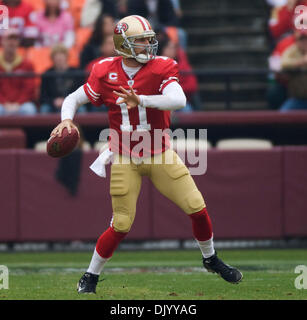 Il 12 Dic. 2010 - San Francisco, California, Stati Uniti - San Francisco 49ers quarterback ALEX SMITH #11 in azione contro i Seattle Seahawks. (Credito Immagine: © William Mancebo/ZUMAPRESS.com) Foto Stock
