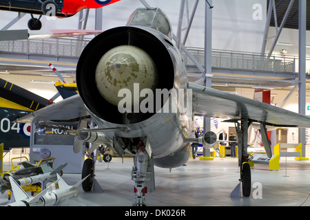 English Electric Lightning F.1 XM135 all'Imperial War Museum Duxford REGNO UNITO Foto Stock