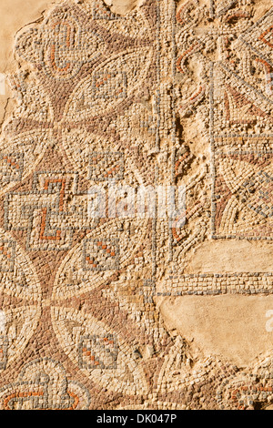 Mosaico romano, sito storico di Curium Kourion. Episkopi, Cipro Foto Stock