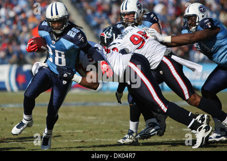 Dic. 19, 2010 - Nashville, Tennessee, Stati Uniti d'America - i Titani stanno portando i Texans 24-3 a halftime in gioco LP Field a Nashville, nel Tennessee. (Credito Immagine: © Mitch Jones/Southcreek globale/ZUMAPRESS.com) Foto Stock