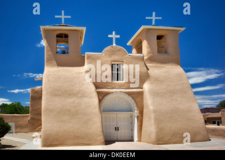 San Francisco de Asis chiesa cattolica. Taos New Mexico Foto Stock