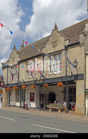 Il Snooty Fox public house, Tetbury Foto Stock