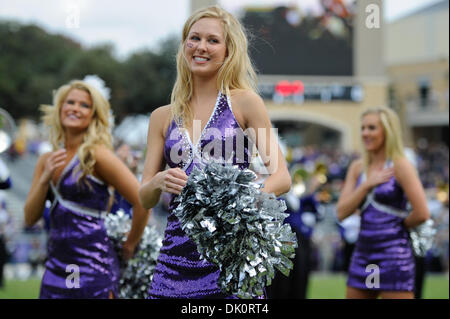 Ft. Vale la pena, TX, Stati Uniti d'America. 30 Novembre, 2013. La TCU cornuto rane Showgirls prima del cornuto rane la riproduzione del Baylor porta in un NCAA Football gioco a Amon G. Carter Stadium di Ft. Vale la pena, Texas, Sabato 30 Novembre, 2013. Credito: csm/Alamy Live News Foto Stock