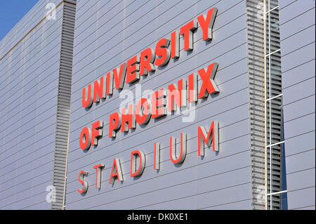 Gen. 10, 2011 - Glendale, Arizona, Stati Uniti - Foto del gioco prima della BCS Campionato nazionale di gioco, tra il #2 classificato Oregon Ducks e #1 classificato Auburn Tigers, alla University of Phoenix Stadium di Glendale, in Arizona. (Credito Immagine: © Steven Leija/Southcreek globale/ZUMAPRESS.com) Foto Stock