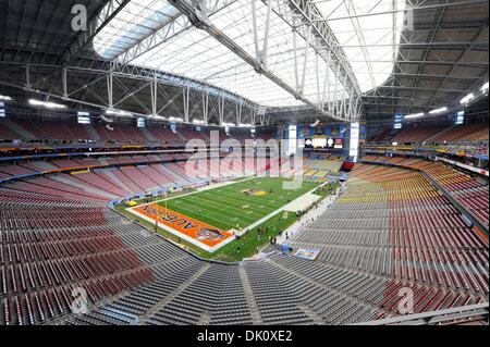 Gen. 10, 2011 - Glendale, Arizona, Stati Uniti - Foto del gioco prima della BCS Campionato nazionale di gioco, tra il #2 classificato Oregon Ducks e #1 classificato Auburn Tigers, alla University of Phoenix Stadium di Glendale, in Arizona. (Credito Immagine: © Steven Leija/Southcreek globale/ZUMAPRESS.com) Foto Stock