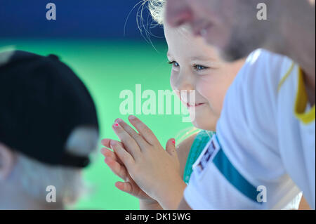 Gen 15, 2011 - Melbourne, Victoria, Australia - Mia Hewitt orologi la presentazione al 2011 AAMI Classic Kooyong Tennis Club di Melbourne, Australia. (Credito Immagine: © Sydney bassa/Southcreek globale/ZUMAPRESS.com) Foto Stock