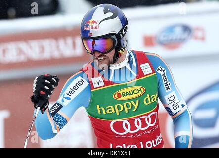 Beaver Creek, Colorado, Stati Uniti d'America. Il 1 dicembre 2013. Sci alpino - Coppa del Mondo FIS Lake Louise, Super G per gli uomini. 01 Dic, 2013. Aksel Lund Svindal (NOR). Credito: Azione Sport Plus/Alamy Live News Foto Stock