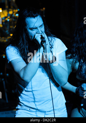 Andrew WK suona dal vivo a vivere la rivoluzione Ft. Lauderdale, Florida - 07.04.12 Foto Stock