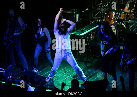 Andrew WK suona dal vivo a vivere la rivoluzione Ft. Lauderdale, Florida - 07.04.12 Foto Stock