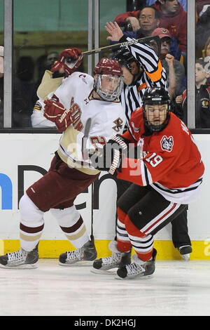 Febbraio 14, 2011 - Boston, Massachusetts, STATI UNITI - Il Hobey Baker Award Nominees (credito Immagine: © Jim Melito/Southcreek globale/ZUMAPRESS.com) Foto Stock