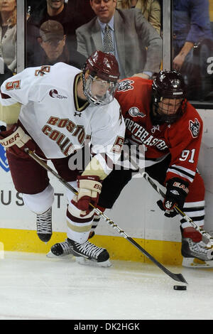 Febbraio 14, 2011 - Boston, Massachusetts, STATI UNITI - Il Hobey Baker Award Nominees (credito Immagine: © Jim Melito/Southcreek globale/ZUMAPRESS.com) Foto Stock