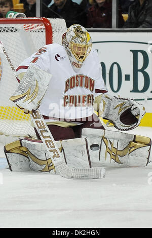 Febbraio 14, 2011 - Boston, Massachusetts, STATI UNITI - Il Hobey Baker Award Nominees (credito Immagine: © Jim Melito/Southcreek globale/ZUMAPRESS.com) Foto Stock