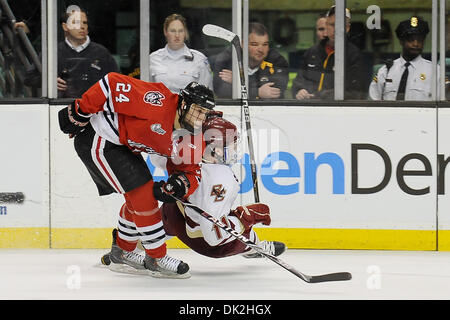 Febbraio 14, 2011 - Boston, Massachusetts, STATI UNITI - Il Hobey Baker Award Nominees (credito Immagine: © Jim Melito/Southcreek globale/ZUMAPRESS.com) Foto Stock