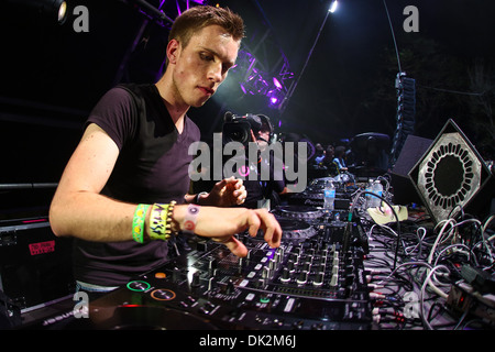 Nicky Romero performing live at Ultra Music Festival Foto Stock