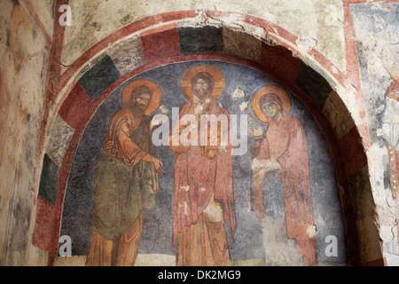 Affresco in San Nicolaus Chiesa Demre Antalya Turchia Foto Stock