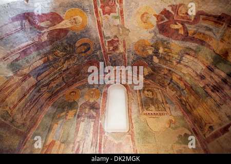 Affresco in San Nicolaus Chiesa Demre Antalya Turchia Foto Stock