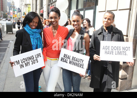 Roshumba Williams Wilhemina ospita modelli New York Open casting chiamata per Wilhemina 30+ Cerca 2012 New York City USA - 14.04.12 Foto Stock