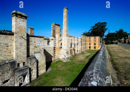 Parte del principale blocco penitenziario a Port Arthur colonia penale, Tasmania, Australia. Foto Stock