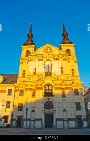 Sv Ignac chiesa Masarykovo namesti città vecchia città di Jihlava Vysocina regione centrale di Moravia Repubblica Ceca Europa Foto Stock