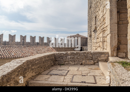 Fortezza sul Monte Titano, San Marino Foto Stock