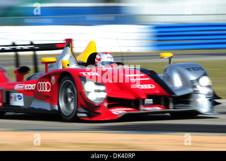 Mar 16, 2011 - Sebring, Florida, Stati Uniti - Durante il test per la 12 Ore di Sebring (credito Immagine: © Rainier Ehrhardt/ZUMApress.com) Foto Stock