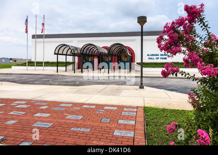 Alabama Music Hall of Fame in Tuscumbia, AL mette in mostra il lavoro di Alabamians che hanno un impatto sul settore della musica. Foto Stock