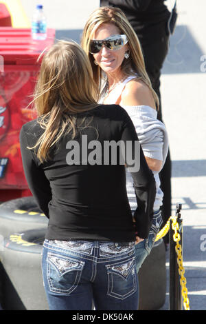 Apr. 16, 2011 - Talladega, Alabama, Stati Uniti - le ventole si mescolano vicino al box durante l'Aarons 312 a Talladega Superspeedway. (Credito Immagine: © Everett Davis/Southcreek globale/ZUMAPRESS.com) Foto Stock