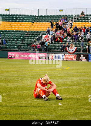 Giugno 12, 2011: l'indipendenza di Filadelfia sconfitto il Western New York Flash 1-0 a Sahlen's Stadium di Rochester, NY in una donna di calcio professionale (WPS) concorso. Questa è stata la prima perdita per il Western New York Flash.(Immagine di credito: © Alan Schwartz/Cal Sport Media/ZUMAPRESS.com) Foto Stock