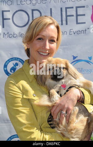 Lara Spencer rth Shore animale campionato del tour per il lancio di vita Port Washington, New York - 14.03.12 Foto Stock