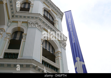 Architettura coloniale al Museo Peranakan di Singapore Foto Stock