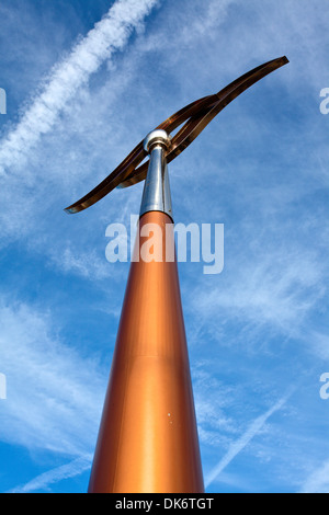 Trans Pennine segnavia sul lungomare Hornsea East Riding of Yorkshire Inghilterra Foto Stock