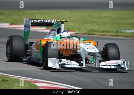 Giugno 10, 2011 - Montreal, Quebec, Canada - 10 Giugno 2011 - Montreal, Quebec, Canada: Paul di Resta (GBR) Il team Force India F1 durante le prove di venerdì sul Circuito Gilles Villeneuve di Montreal, Quebec, Canada (immagine Credito: Marc DesRosiers/Southcreek globale/Zumapress.com) (credito Immagine: © Marc DesRosiers/Southcreek globale/ZUMAPRESS.com) Foto Stock