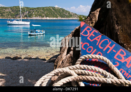 Cimitero baia vicino a Kioni sull isola di Ithaca Foto Stock