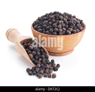 Pepe nero isolato su sfondo bianco Foto Stock