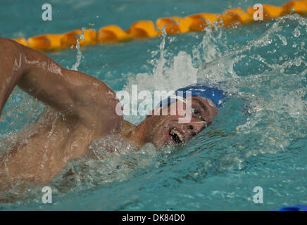 9 luglio 2011 - Londra, Regno Kigndom - italiano Nicola benedetti durante la sua 200m Freestyle presso il moderno Pentathalon a Londra, Crystal Palce..Il London 2012 Olympic Comitato Organizzatore (LOCOG) host il secondo dei due grandi eventi di prova al Crystal Palace National Sports Center e il parco di Greenwich come parte della sua Londra prepara la serie. ..L'Union Internationale Pentathalon Moderne Foto Stock