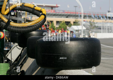 Luglio 10, 2011 - Toronto, Ontario, Canada - IZOD Honda Indy mattina e tutto è silenzioso prima il rombo dei motori prima della Honda Indy Toronto, Ontario. (Credito Immagine: © Steve Dormer Southcreek/Global/ZUMAPRESS.com) Foto Stock