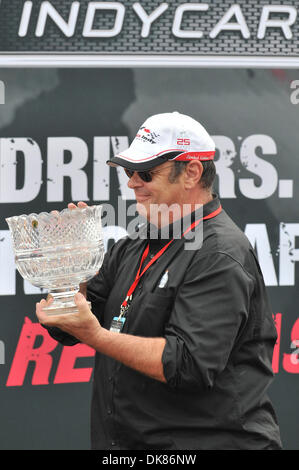 Luglio 10, 2011 - Toronto, Ontario, Canada - attore Dan Aykroyd porta il primo posto del Trofeo per il vincitore della Honda Indy Toronto tenutasi presso il CNE, Toronto Ontario. (Credito Immagine: © Keith Hamilton/Southcreek globale/ZUMAPRESS.com) Foto Stock