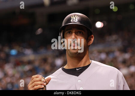 Luglio 19, 2011 - San Pietroburgo, Florida, Stati Uniti - New York Yankees catcher Jorge Posada (20) durante il match up tra il Tampa Bay Rays e New York Yankees al Tropicana campo. Raggi win 3 - 2 (credito Immagine: © Luca Johnson/Southcreek globale/ZUMApress.com) Foto Stock