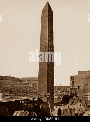 Alessandria d Egitto Cleopatra Needle periodo Vittoriano Foto Stock