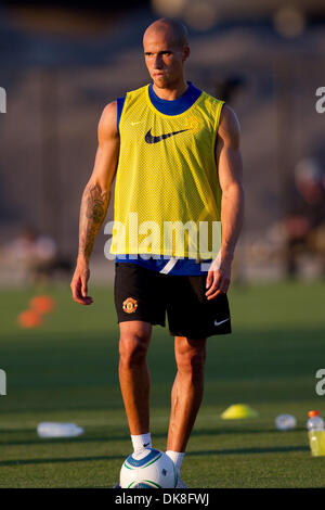 Luglio 22, 2011 - Bridgeview, Illinois, Stati Uniti - Manchester United avanti Gabriel Obertan (26) durante una sessione di formazione alla Toyota Park di Bridgeview, IL. Il Manchester United gioca un amichevole internazionale contro l'incendio di Chicago al Soldier Field a Chicago, domani. (Credito Immagine: © Geoffrey Siehr/Southcreek globale/ZUMAPRESS.com) Foto Stock